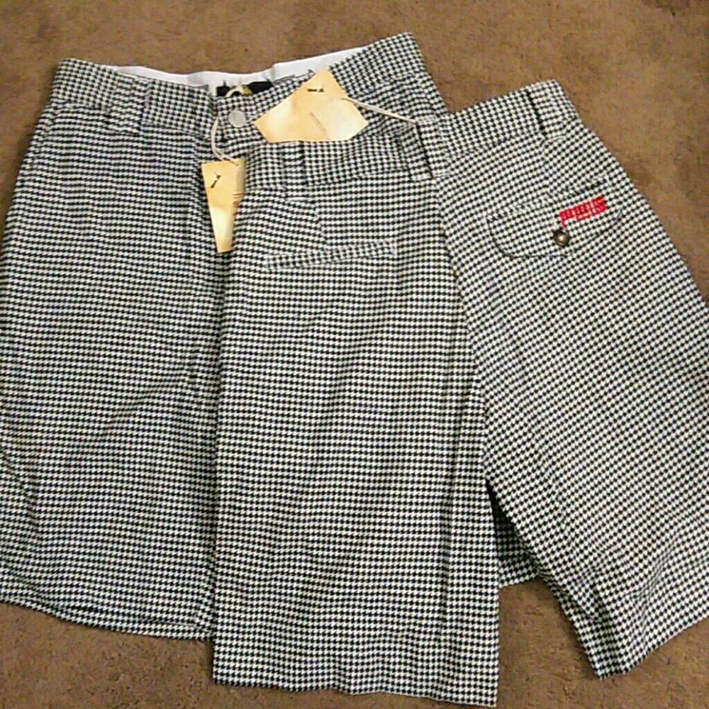 FEW surf herringbone check shorts, new samples